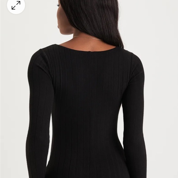 Lulus size medium. Black long sleeve lounge romper. Never worn. - Picture 5 of 5